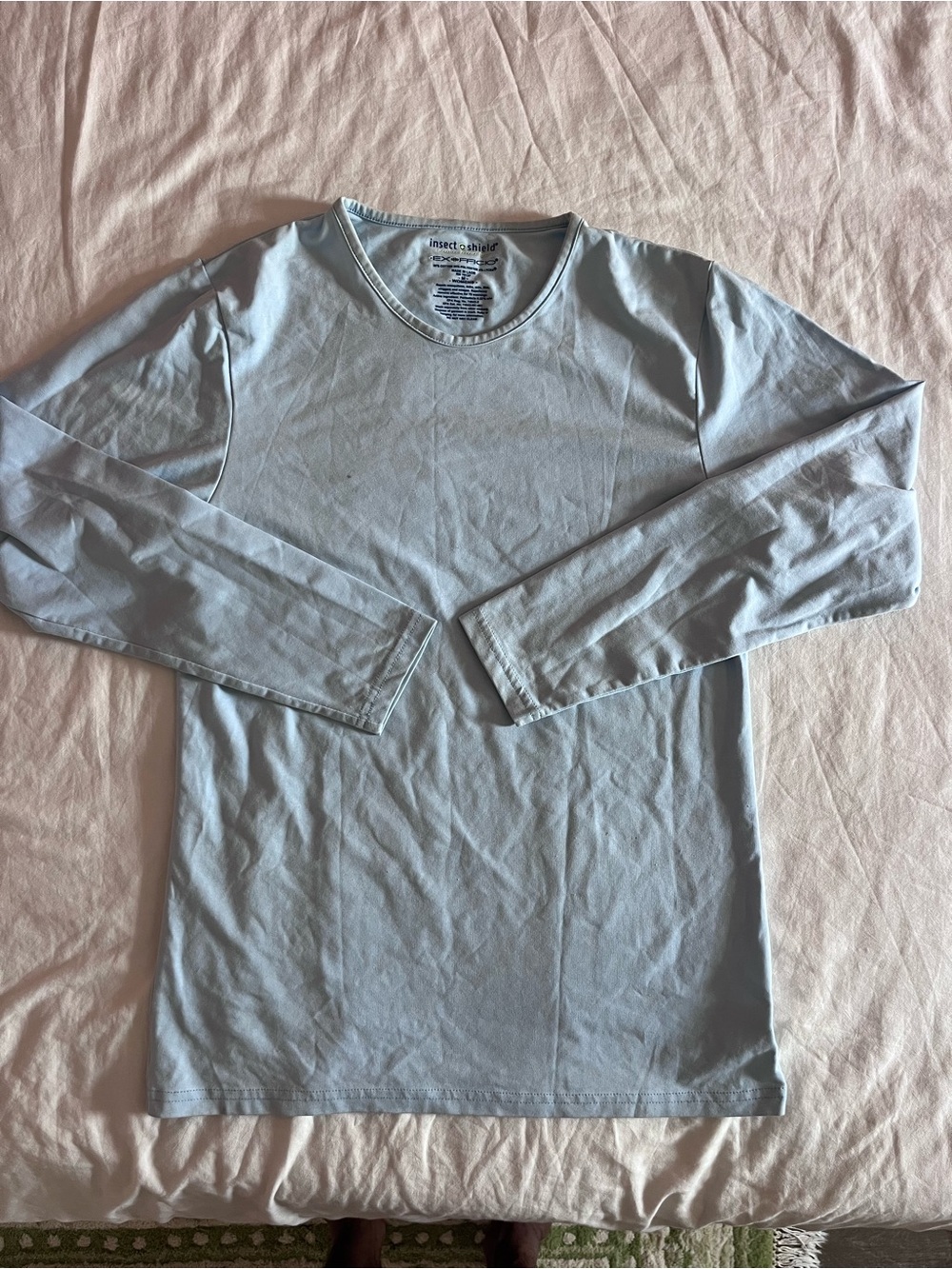 ExOfficio Women’s Light Blue Long-Sleeve Crewneck Shirt